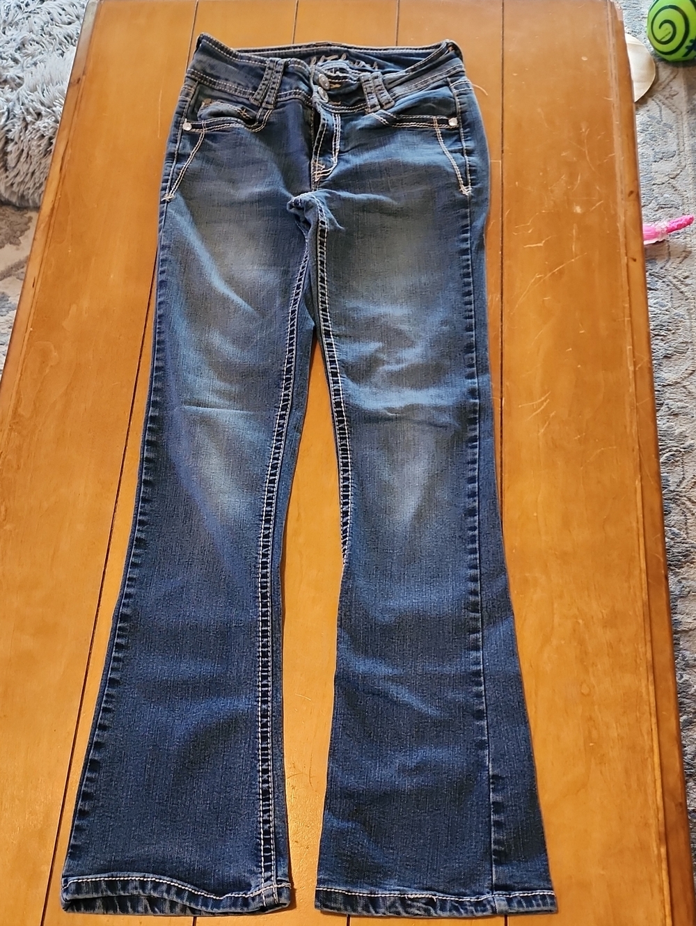 Wallflower Dark Blue Flared Jeans
